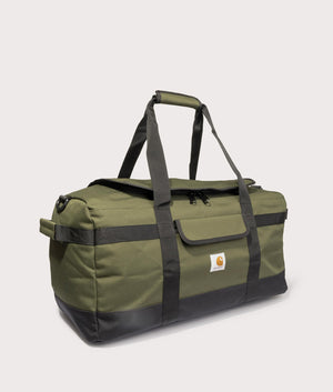 Carhartt WIP Jack Duffle Bag in office green at EQVVS Menswear side shot