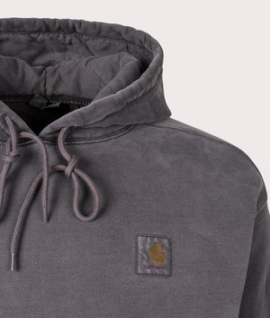 Carhartt WIP Oversized Vista Hoodie in Graphite at EQVVS Menswear detial shot