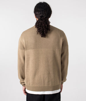 Chane Jumper Carhartt WIP in Leather/Gold, shot at EQVVS. Reverse shot. 