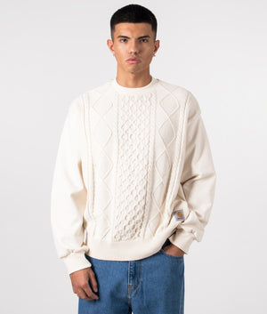 Tridon Jumper, natural by Carhartt WIP. Shot at EQVVS, front shot. 