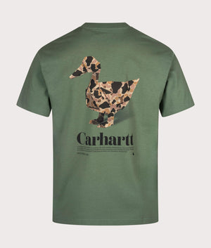 Carhartt WIP Relaxed Fit Fold Duck T-Shirt in Duck Green at EQVVS Menswear Back Shot