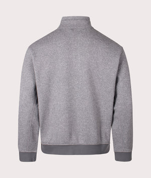 Carhartt WIP Luther Half-zip in Misty Heather Grey at EQVVS. Back Shot. 