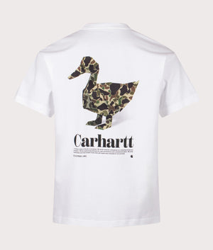 Carhartt WIP Relaxed Fit Fold Duck T-Shirt in White at EQVVS Menswear front shot