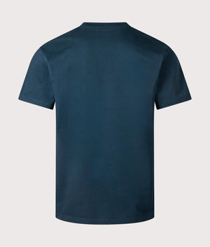 Carhartt WIP S/S Chase T-Shirt in Duck Blue. EQVVS Back Shot.