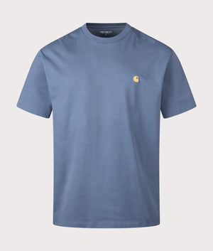 Carhartt WIP Relaxed Fit Chase T-Shirt in Positano/Gold at EQVVS Menswear Front Shot