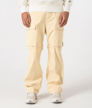 Balto Pants in Cornsilk by Carhartt WIP. Shot at EQVVS. Front shot. 