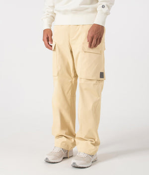 Balto Pants in Cornsilk by Carhartt WIP. Shot at EQVVS. Side shot. 