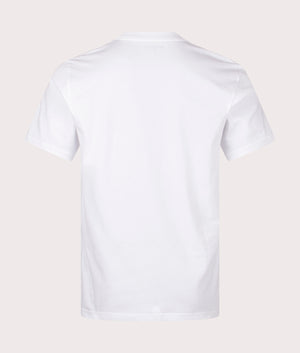 Press Script T-Shirt in White by Carhartt WIP. EQVVS Back Angle Shot.