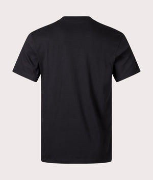 Press Script T-Shirt in Black by Carhartt WIP. EQVVS Back Angle Shot.