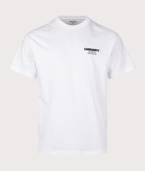 Relaxed Fit Ducks T-Shirt in White by Carhartt WIP. EQVVS Front Angle Shot.