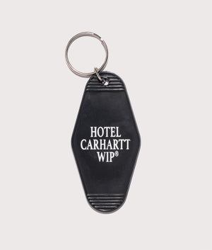 Carhartt WIP Hotel Keys Keychain In Black/White at EQVVS menswear back shot