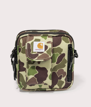 Carhartt WIP Small Essentials Bag in Camo Duck Green at EQVVS Front Shot