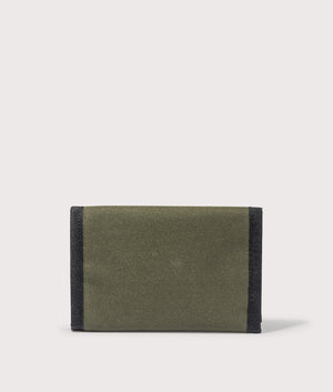 Carhartt WIP Alec Wallet in Office Green. EQVVS Back Shot.