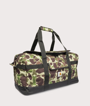 Carhartt WIP Jack Duffle Bag in Camo Duck Green at EQVVS menswear Side shot