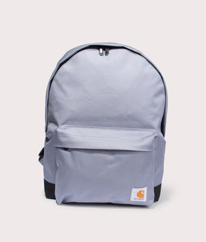 Carhartt WIP Jake Recycled Backpack in Dove grey. Front shot at EQVVS