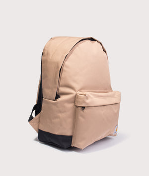 Carhartt WIP Jake Backpack in Peanut Brown. EQVVS Angle Shot.