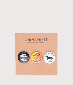 Carhartt WIP Badge set. Pack Shot at EQVVS