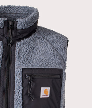 Dove Grey Prentis Vest Liner by Carhartt WIP. Shot at EQVVS. Detail shot. 