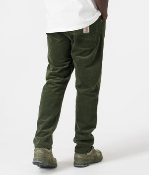 Carhartt WIP Newel Pants in Office Green Rinsed at EQVVS Menswear Back Shot