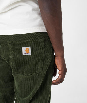 Carhartt WIP Newel Pants in Office Green Rinsed at EQVVS Menswear Detail Shot