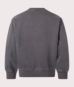 Carhartt WIP Oversized Sweatshirt, 100% Cotton at EQVVS. Back Shot. 