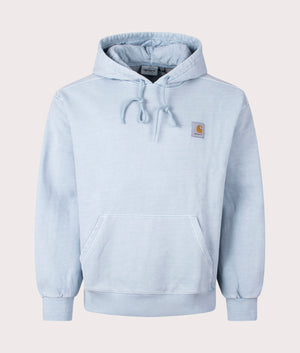 Carhartt WIP Oversized Vista Hoodie in Dusty Ice, 100% Cotton at EQVVS. Front Shot. 