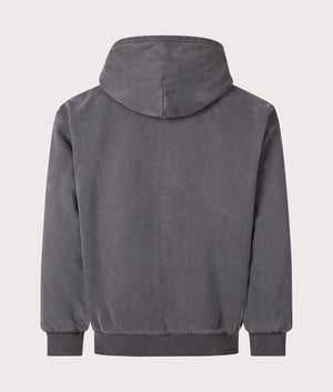 Carhartt WIP Oversized Vista Jacket in Graphite, 100% Cotton at EQVVS. Back Shot 