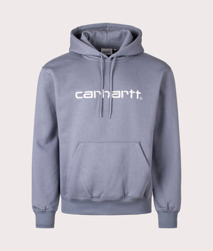 Relaxed Fit Carhartt Hoodie in Dove Grey by Carhartt WIP. EQVVS Shot.