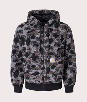 Carhartt WIP OG Active Liner in Camo Jacquard, Black and Grey. Carhartt WIP Front Shot.