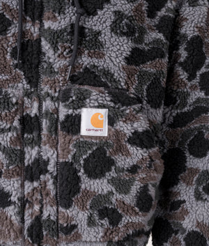 Carhartt WIP OG Active Liner in Camo Jacquard, Black and Grey. Carhartt WIP Detail Shot.