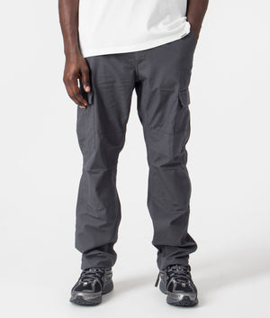 Carhartt WIP Regular Fit Aviation Pants in Graphite at EQVVS Menswear Front Shot