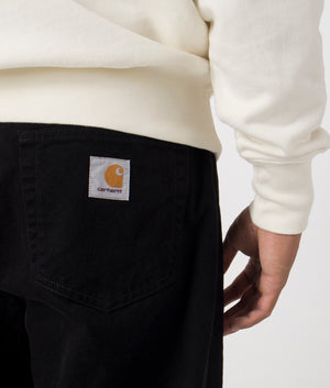 Landon Pant in Black by Carhartt WIP. Shot at EQVVS. Detail shot. 