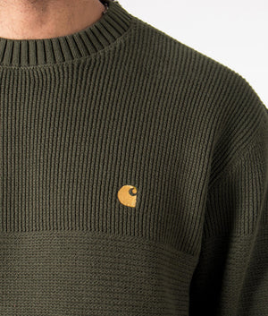 Chane Jumper Cypress - Carhartt WIP - EQVVS detail shot. 