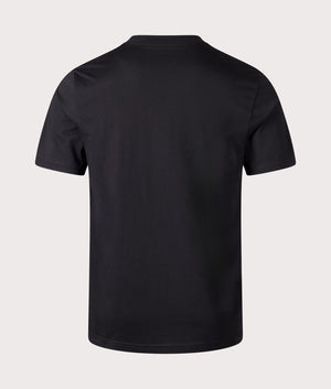 Carhartt WIP Paradise Script T-Shirt in Black. Back angle shot at EQVVS.