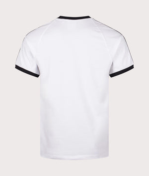 Adidas 3 stripes t shirt white on sale