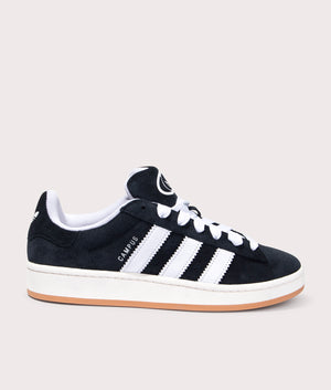 adidas Originals Campus 00s trainers in Core Black/Footwear White/Off White at EQVVS. Single side shot. 