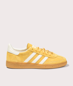 adidas Originals, Handball Spezial Trainers, preloved yellow, Eqvvs Menswear, side shot angle