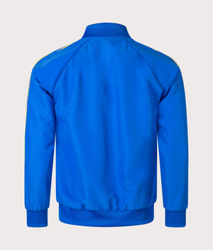 adidas Originals SST Track Top in Blue at EQVVS. Back Shot. 