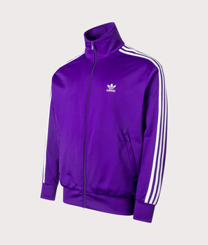 adidas Originals Relaxed Fit Adicolor Classics Firebird Track Top in Collegiate Purple. EQVVS Angle Shot