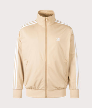 adidas Originals Relaxed Fit Adicolor Classics Firebird Track Top in Magic Beige. EQVVS Front Shot