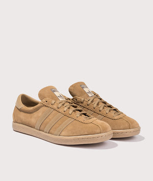 adidas Originals Tobacco Trainers in Brndes/Cardbo/Gum4. Shot at EQVVS. Front shot