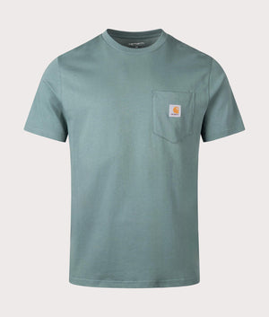 Carhartt WIP Pocket T-Shirt in Silver Pine at EQVVS Menswear Front Shot