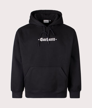 Black Greatest Hits Hoodie by Carhartt WIP. Shot at EQVVS. Front shot. 