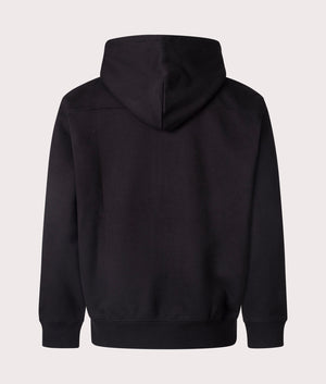 Eldon Hoodie by Carhartt WIP in black. Shot at EQVVS. Reverse Shot. 