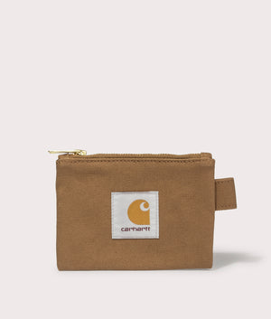 Carhartt WIP Canvas Pouch Set in Hamilton Brown. Shot at EQVVS.  Pouch 2 front shot 