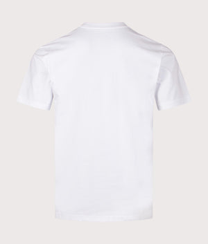 Carhartt WIP S/S University Script T-Shirt in white. EQVVS Back shot.