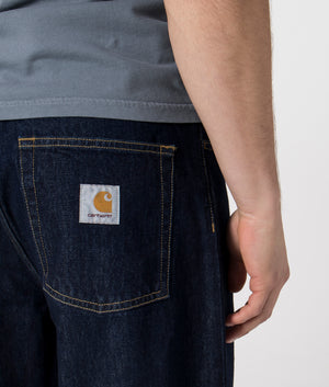 Brandon Jeans by Carhartt WIP in Blue. Shot at EQVVS. Detail shot. 