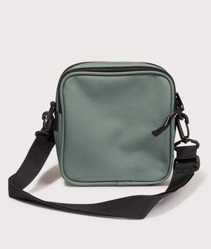 Carhartt WIP Small Essentials Bag in Silver Pine Green. EQVVS Back Shot.