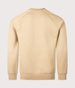 Carhartt WIP Chase Sweatshirt in Dusty H Brown. EQVVS Back Shot.