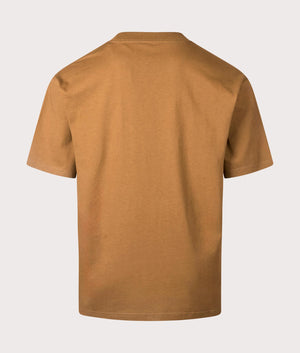 Carhartt WIP Relaxed Fit Eldon Pocket T-Shirt in Hamilton Brown at EQVVS Menswear Back Shot